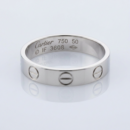 PRE-OWNED Cartier Mini Love · 18K White Gold