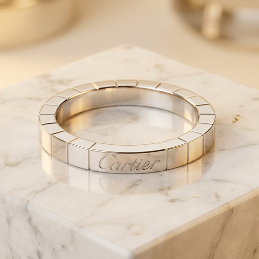 PRE-OWNED Cartier Lanieres · 18K White Gold
