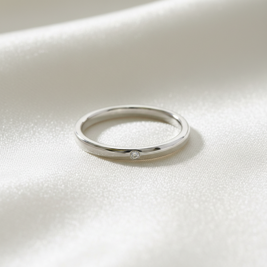 PRE-OWNED Tiffany Stacking Band · Platinum · Diamond