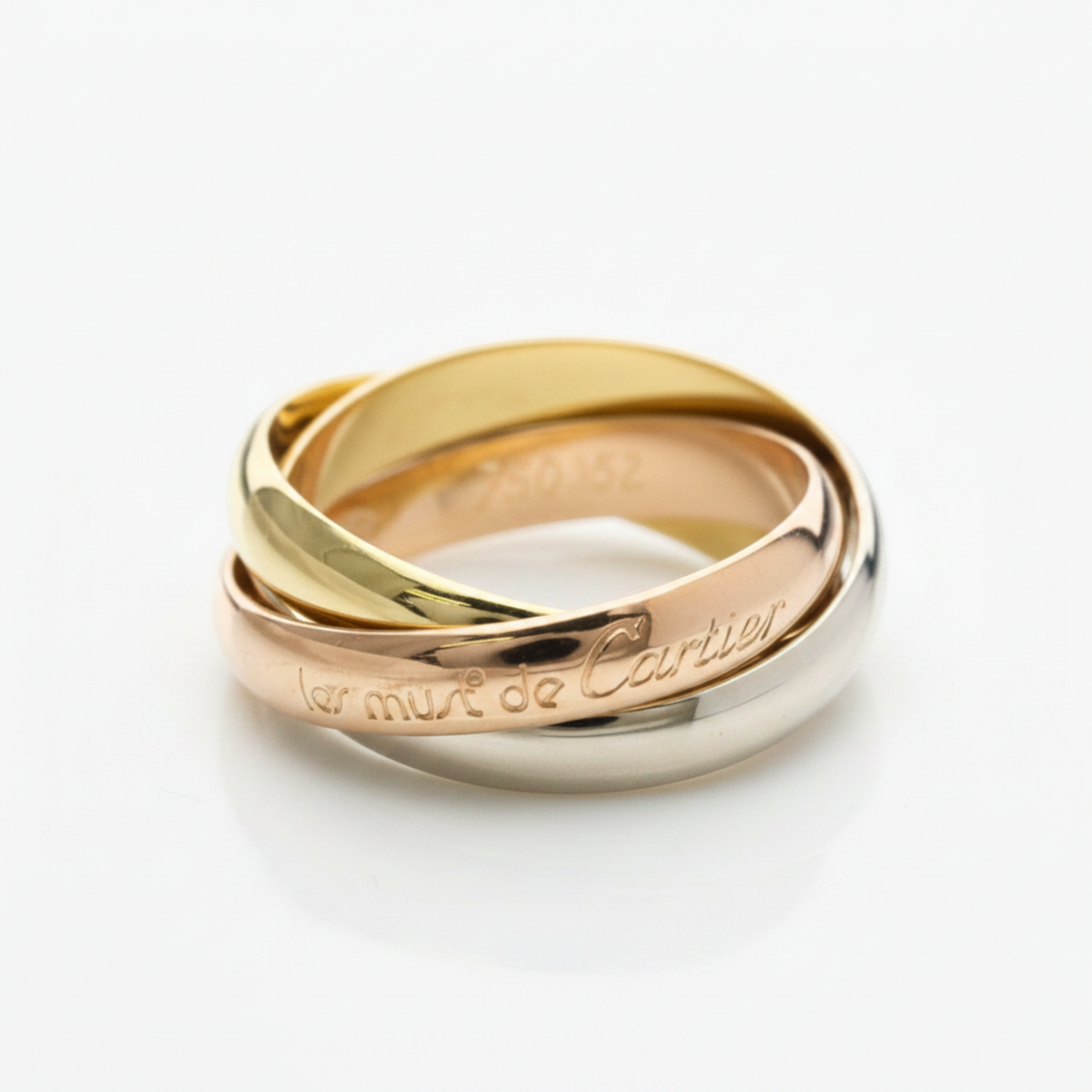 PRE-OWNED Cartier Trinity · Tri-Gold Size 6
