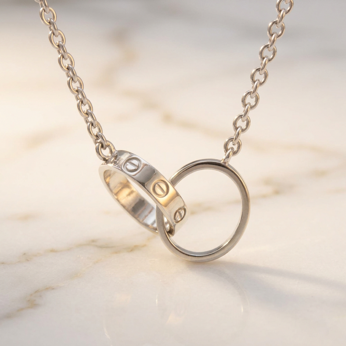 PRE-OWNED Cartier Baby Love · 18K White Gold