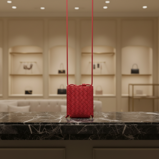 PRE-OWNED Bottega Veneta Intrecciato Mini Pouch