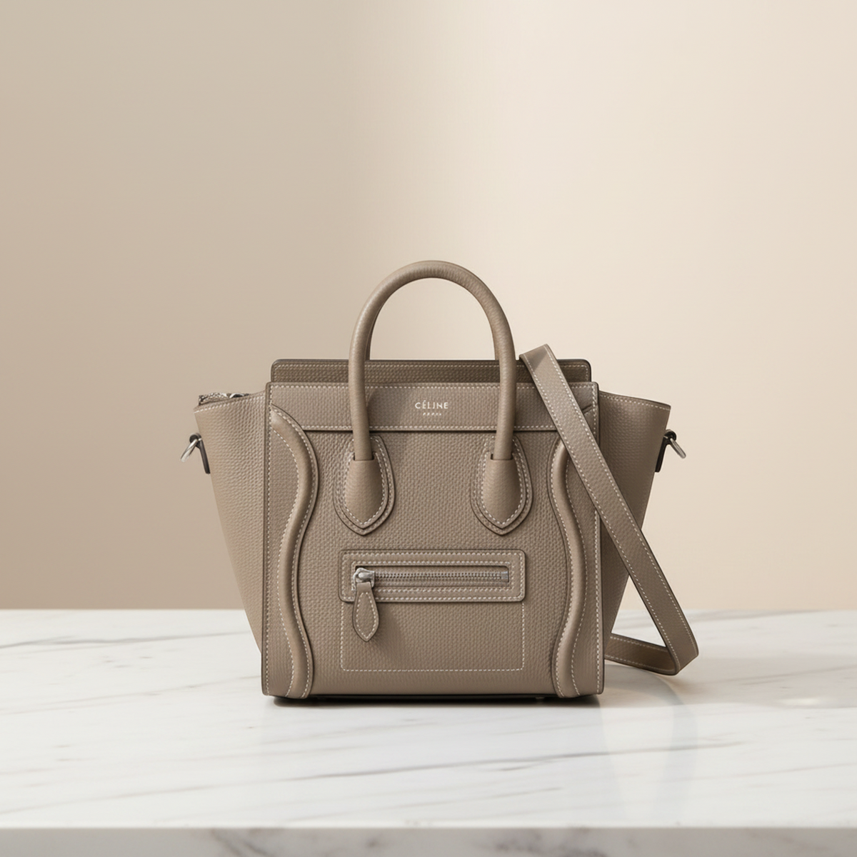 PRE-OWNED Celine Luggage Nano