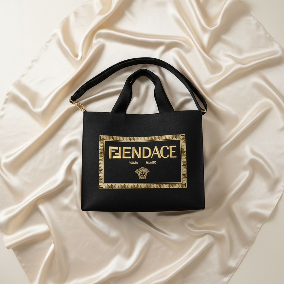 PRE-OWNED Fendi x Versace Fendace · Canvas Tote