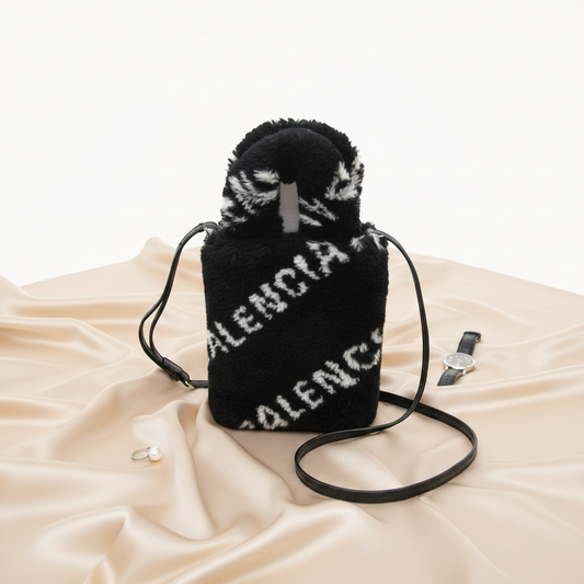 PRE-OWNED Balenciaga Everyday Phone Holder · Faux Fur