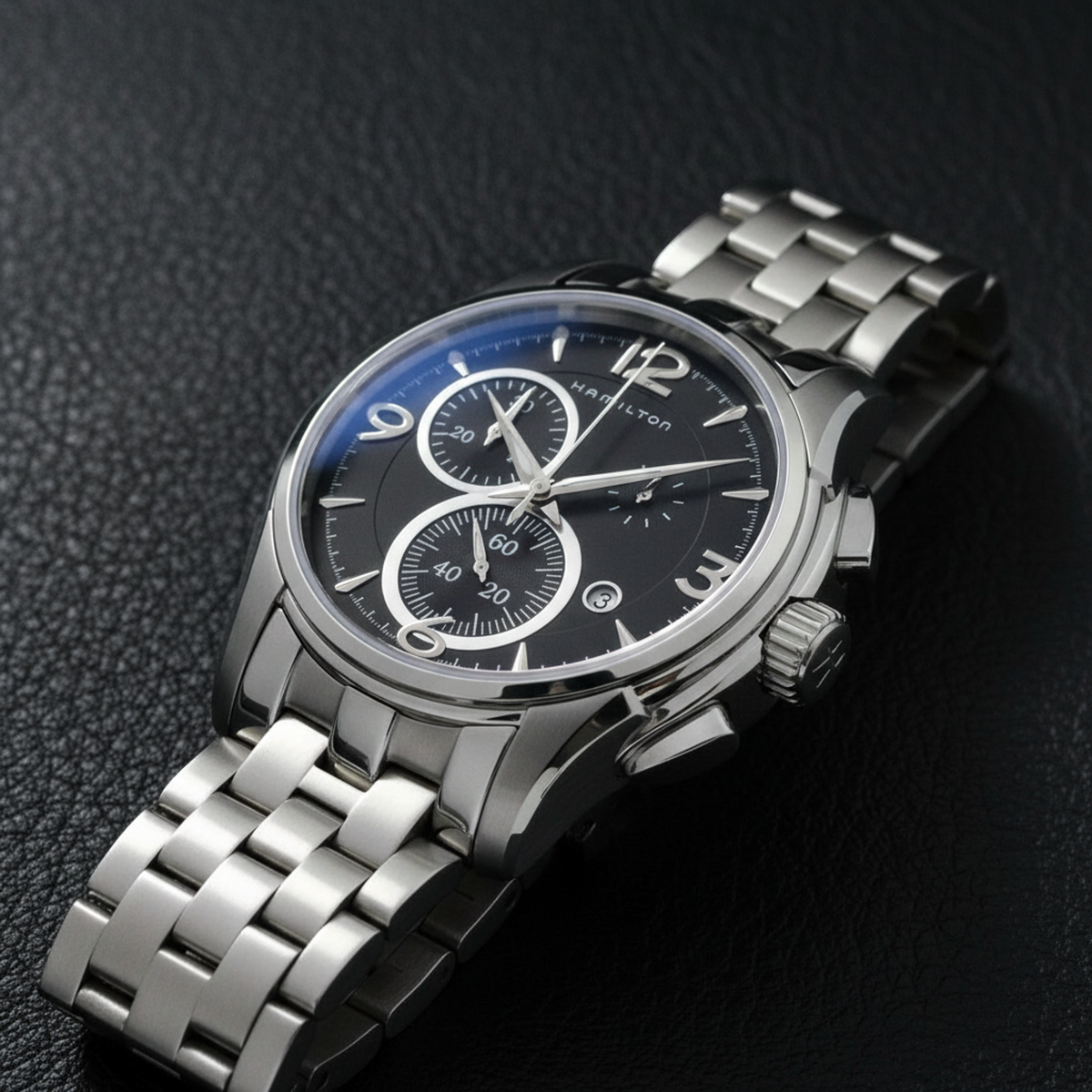 PRE-OWNED Hamilton Jazzmaster · Steel Chronograph