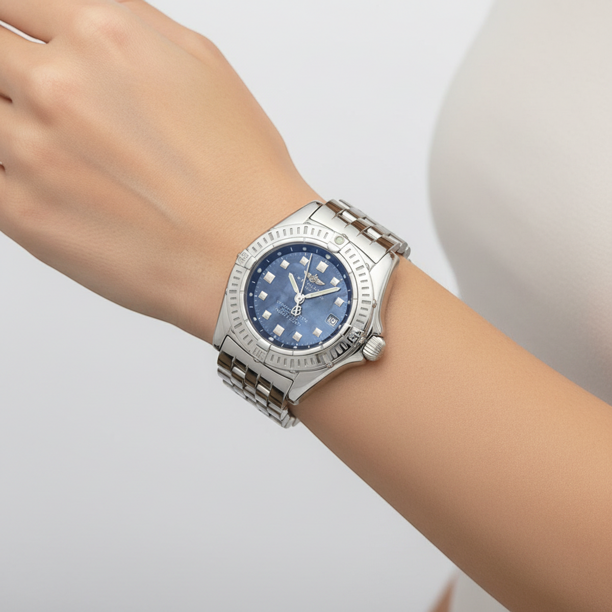 PRE-OWNED Breitling Callistino · Steel · Mother-of-Pearl