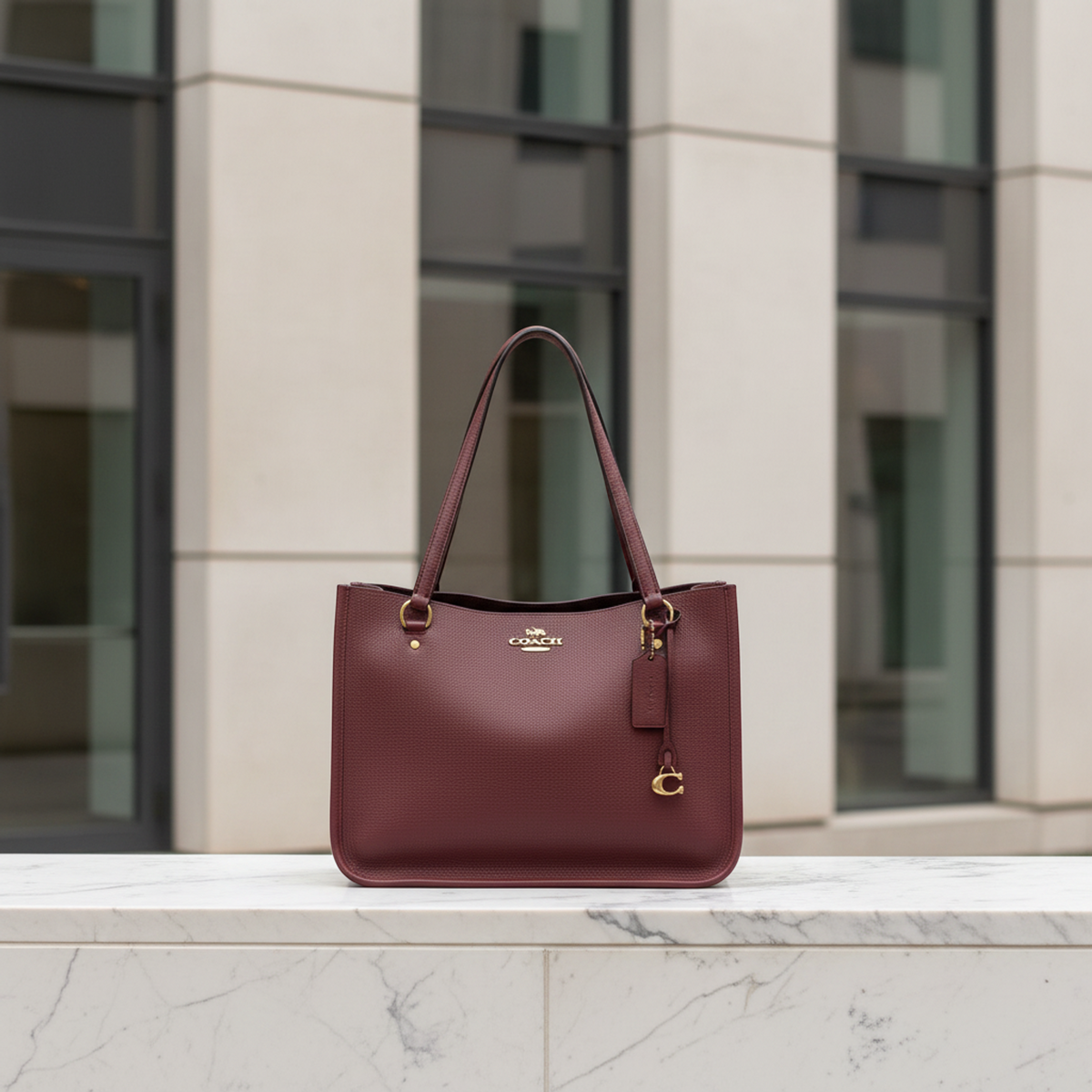 PRE-OWNED Coach Tyler Carryall · Leather