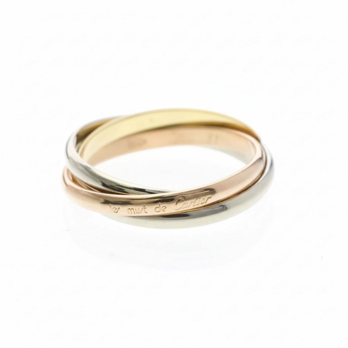PRE-OWNED Cartier Trinity · Tri-Gold Size 5.75