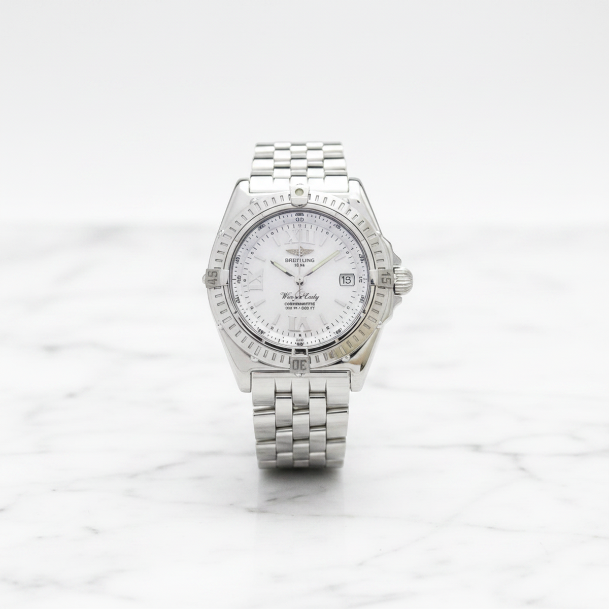 PRE-OWNED Breitling Wings · Mother-of-Pearl · Steel