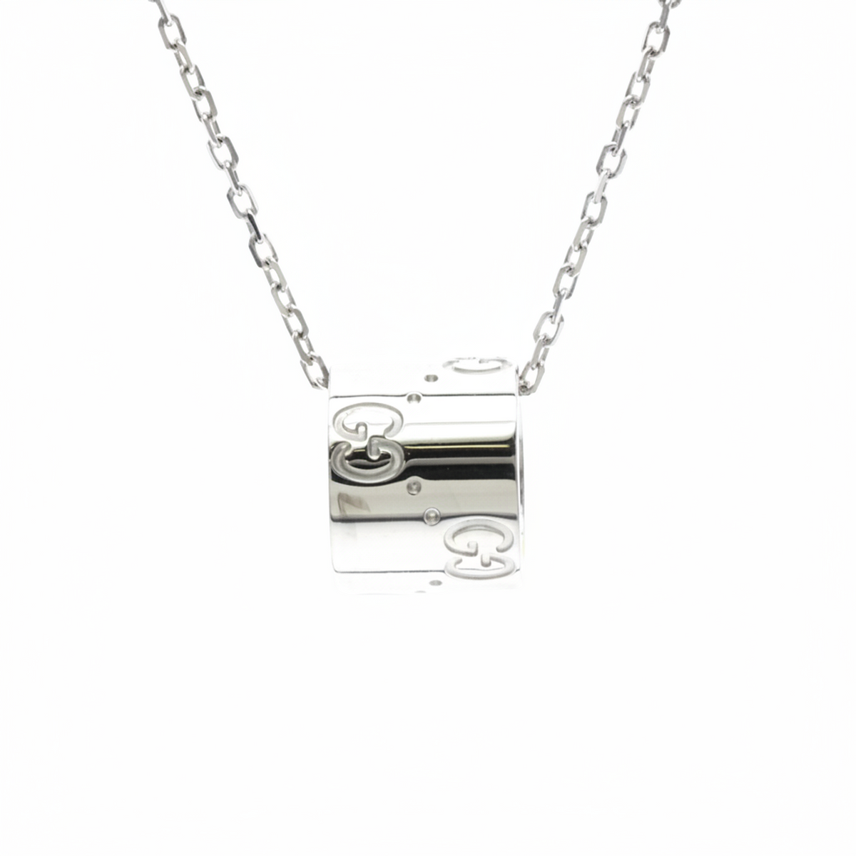 PRE-OWNED Gucci Icon · 18K White Gold