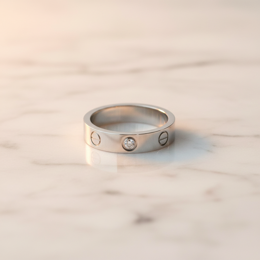 PRE-OWNED Cartier Mini Love · 18K White Gold
