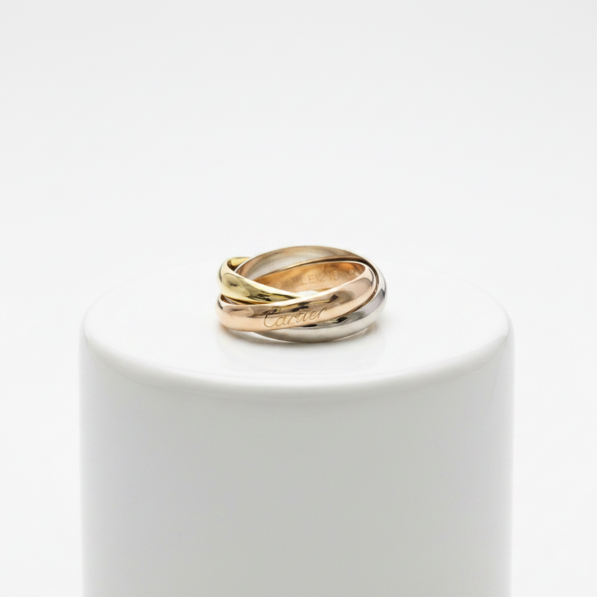 PRE-OWNED Cartier Trinity · Three Gold Size 6.25