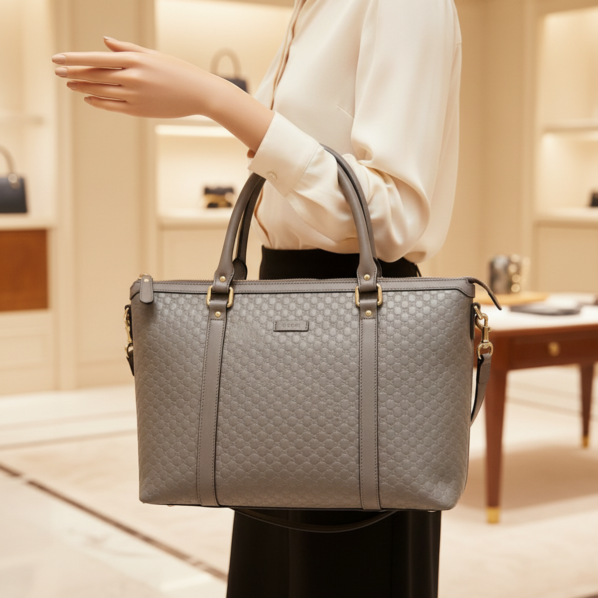 PRE-OWNED Gucci MicroGuccissima · Calfskin
