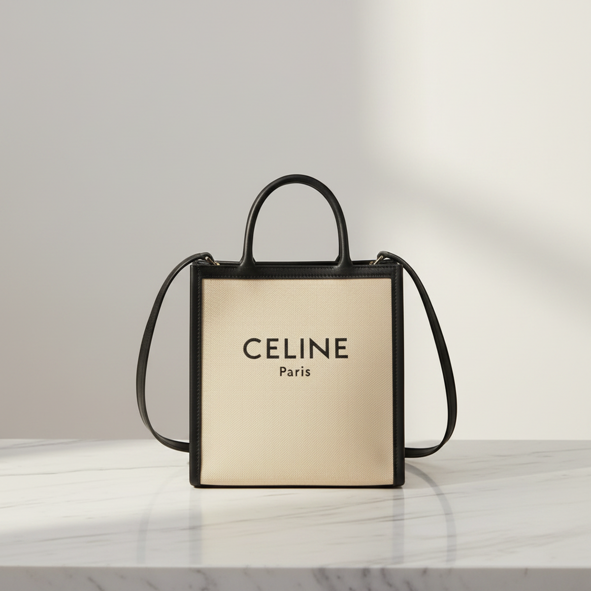 PRE-OWNED Celine Small Vertical Cabas · Canvas