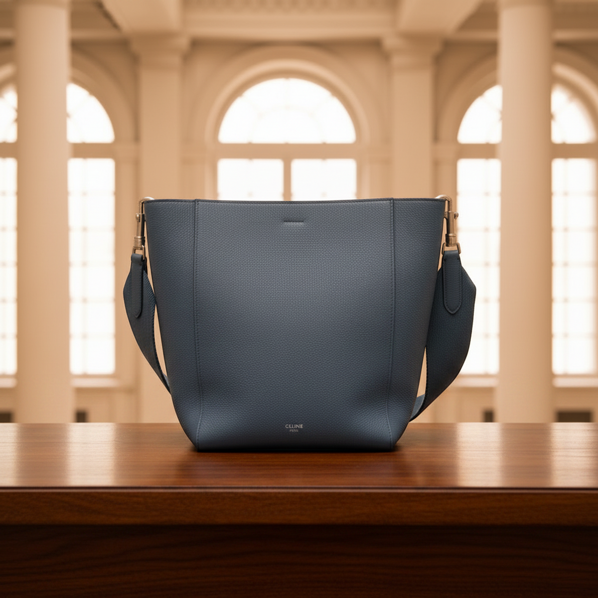 PRE-OWNED Celine Sangle Small Bucket · Leather