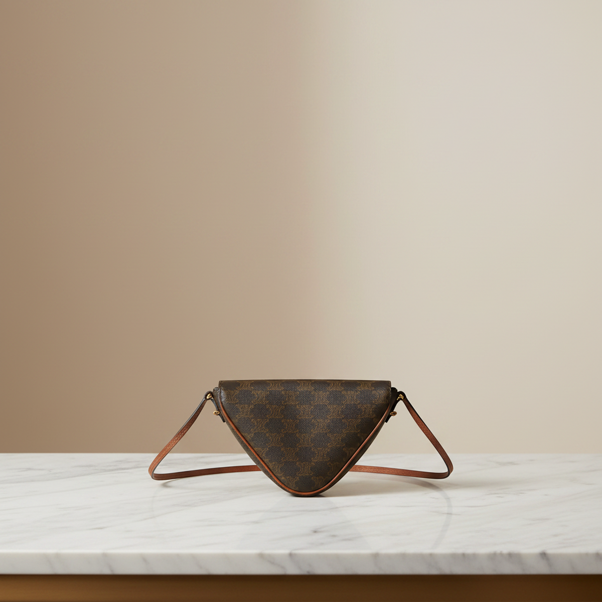 PRE-OWNED Celine Triomphe Triangle · Coated Canvas