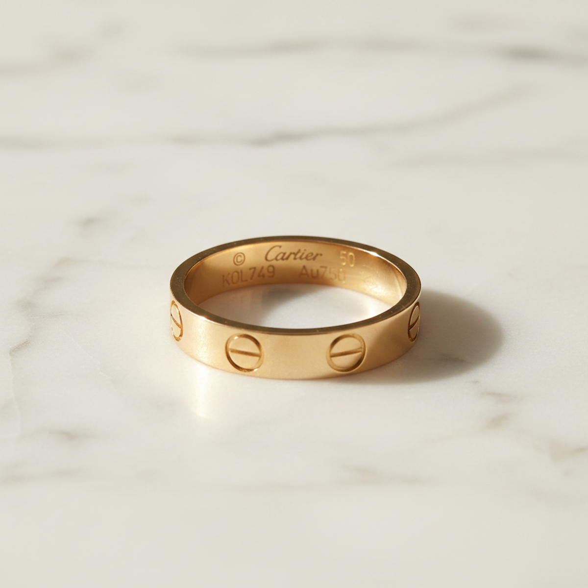 PRE-OWNED Cartier Mini Love · Rose Gold Size 5.25