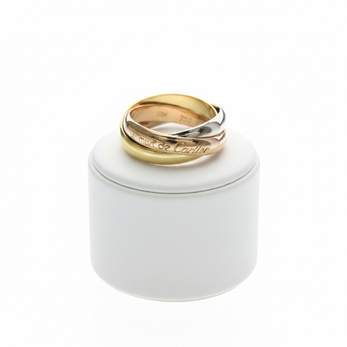 PRE-OWNED Cartier Trinity · Tri-Gold Size 6