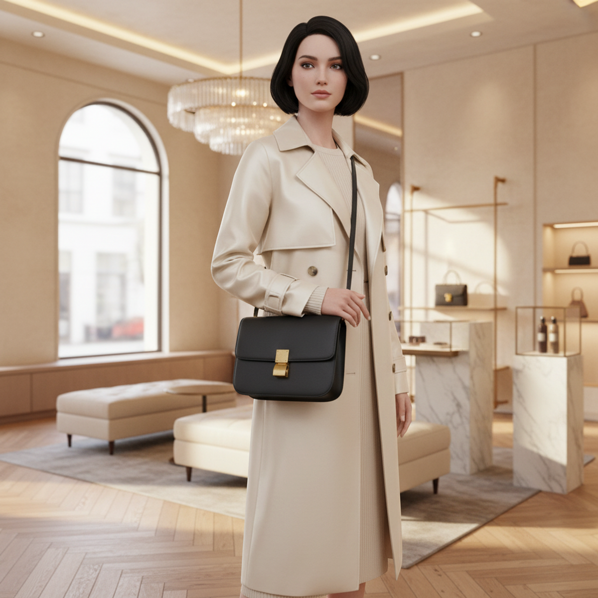 PRE-OWNED Celine Classic Box · Calfskin