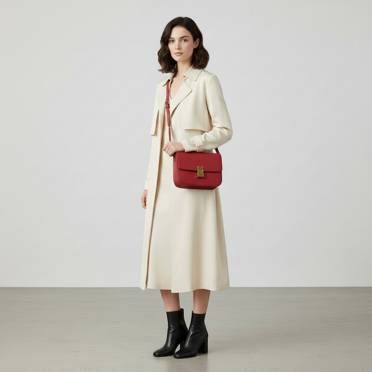 PRE-OWNED Celine Classic Box Medium · Calfskin