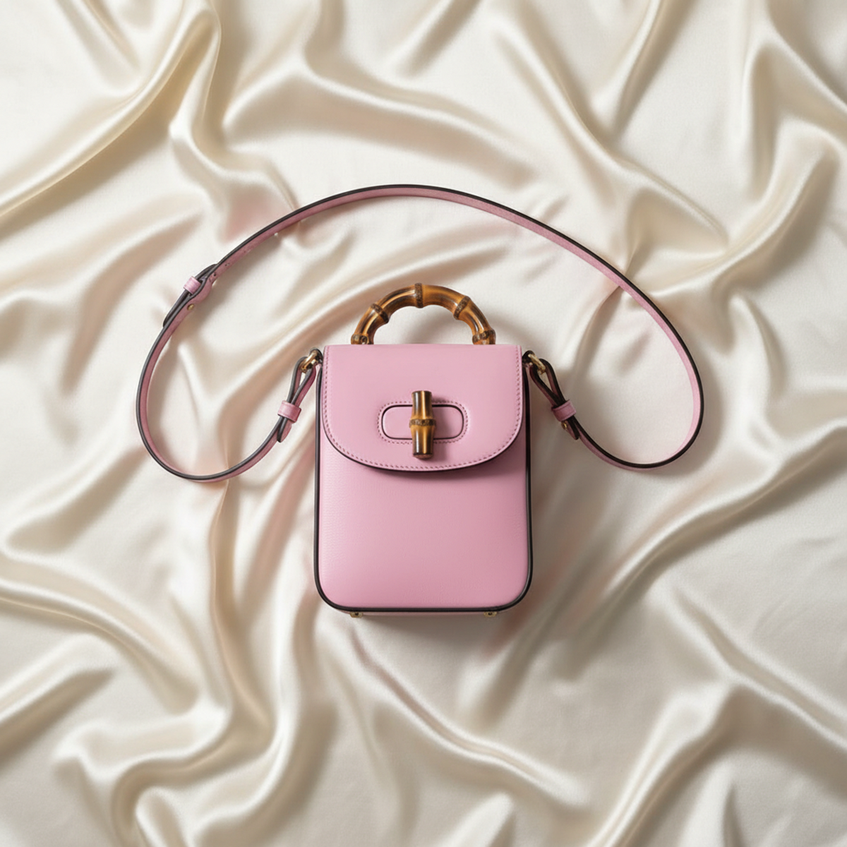PRE-OWNED Gucci Bamboo · Leather Backpack