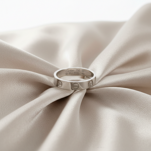 PRE-OWNED Cartier Mini Love · 18K White Gold