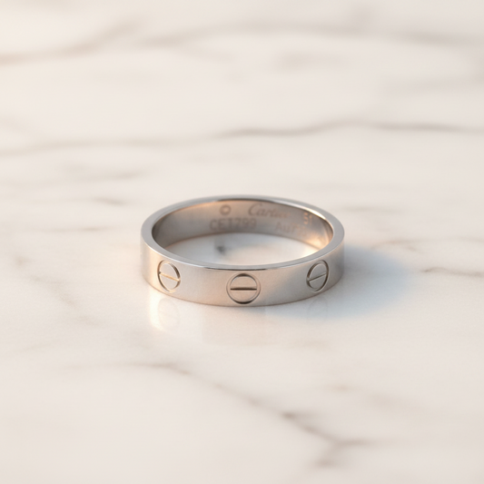PRE-OWNED Cartier Mini Love · 18K White Gold