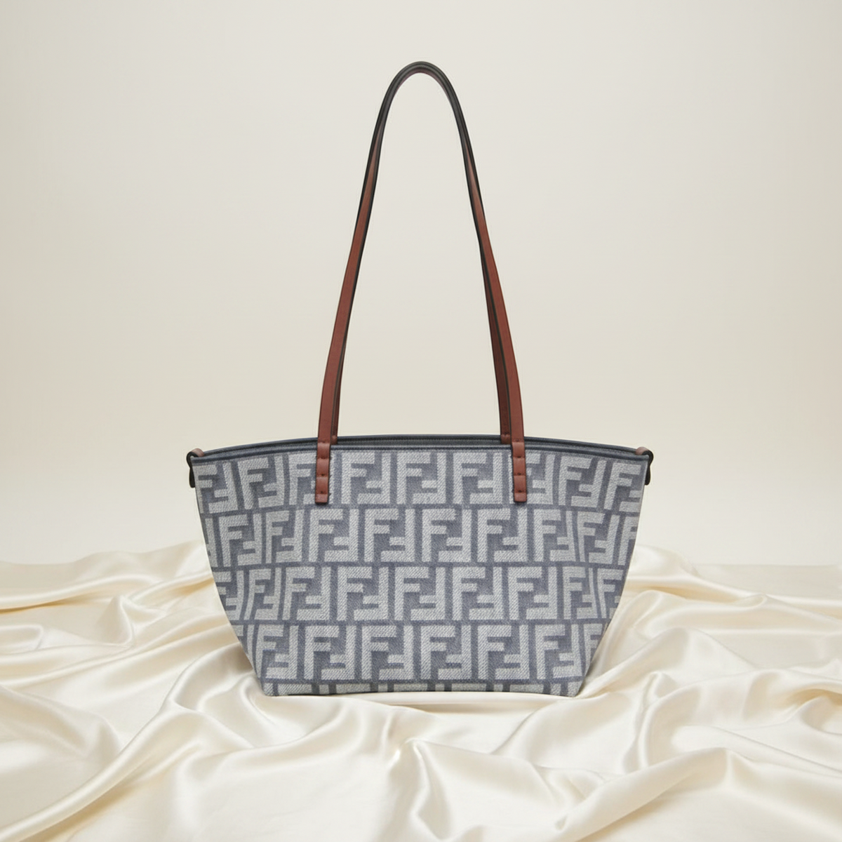 PRE-OWNED Fendi Roll · Reversible Canvas Tote