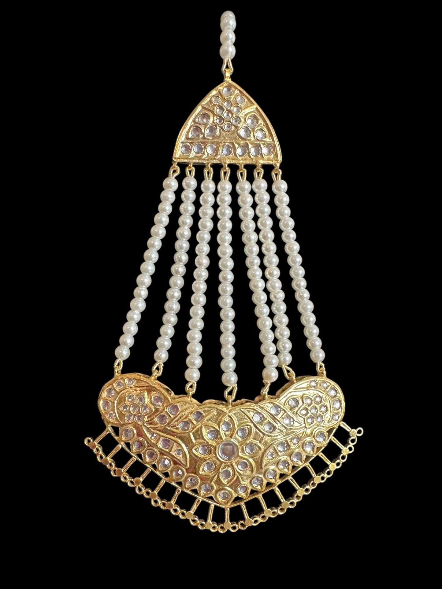 BR475 kundan Rani haar bridal set ( READY TO SHIP )