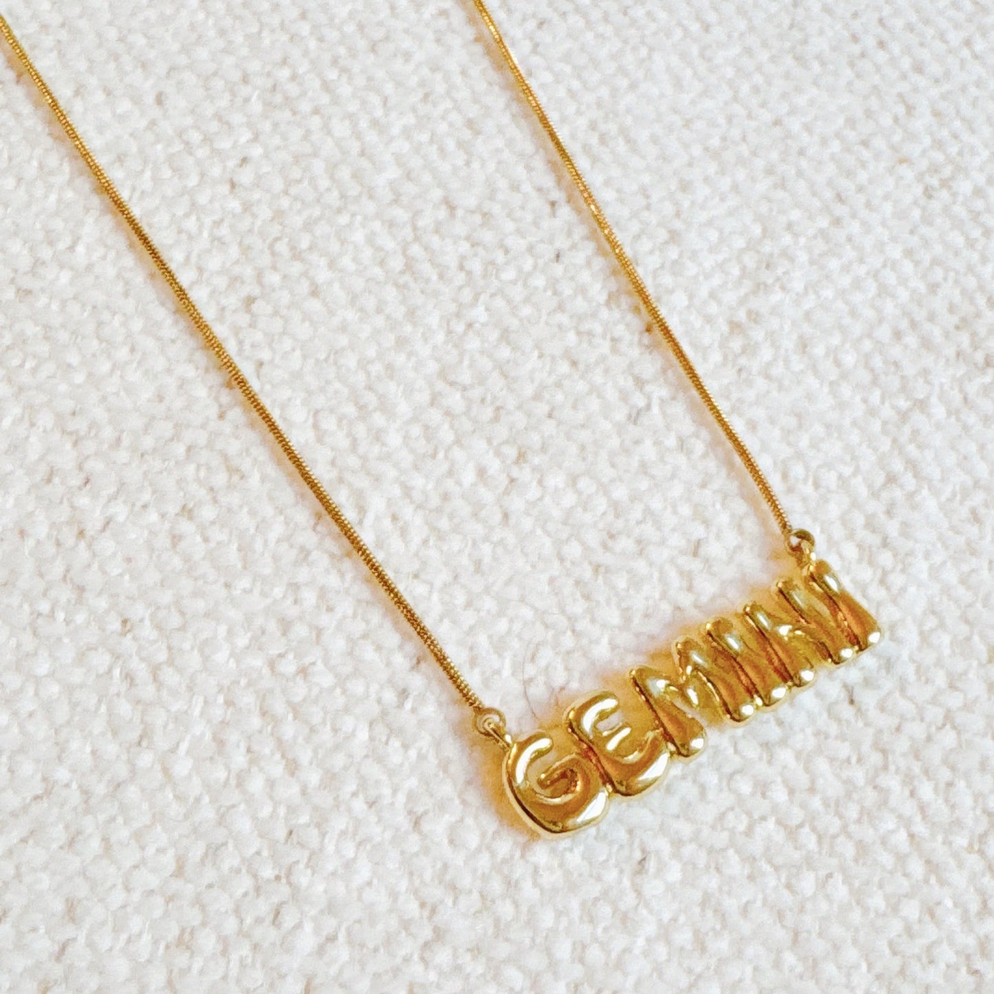 Balloon Letter Zodiac Necklace