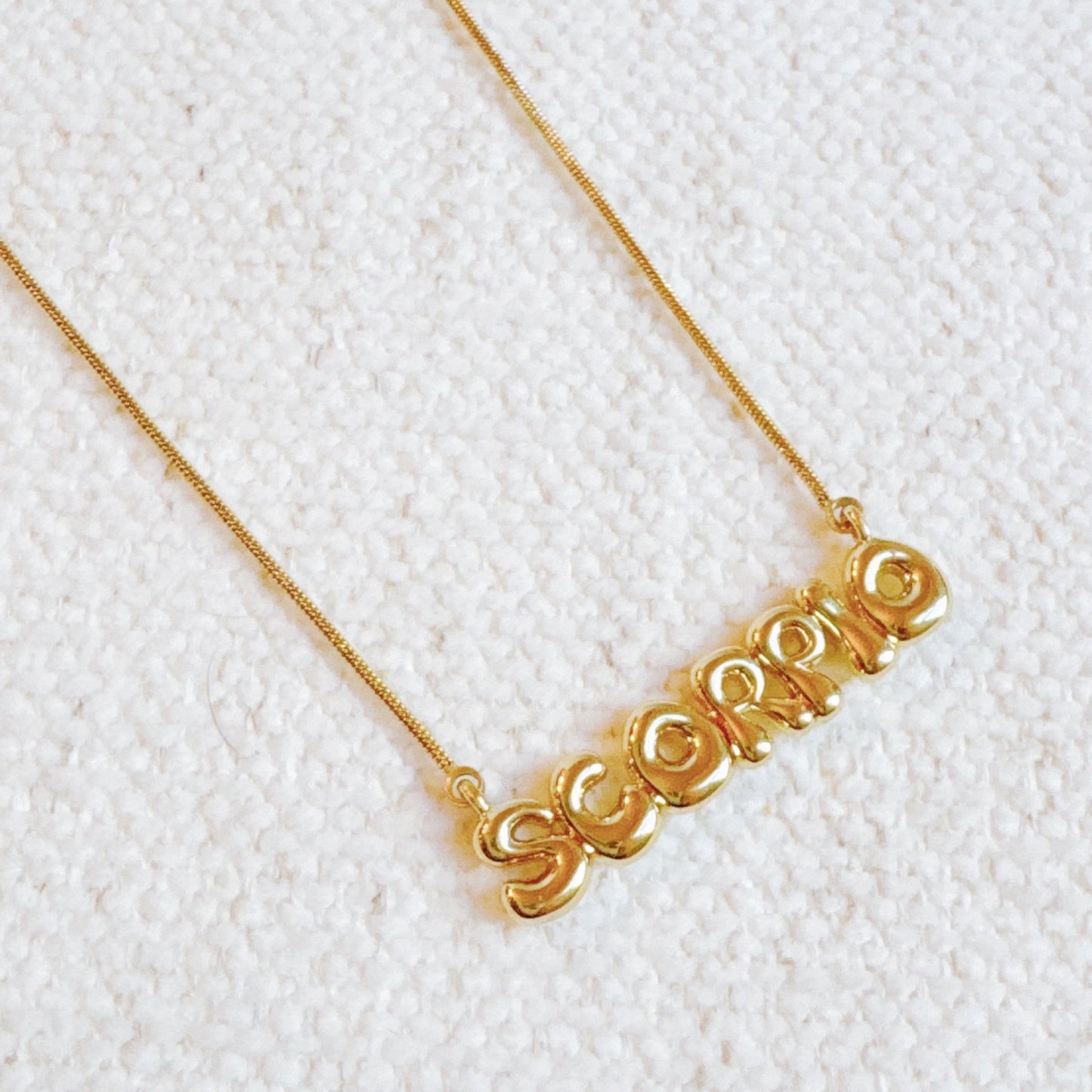 Balloon Letter Zodiac Necklace