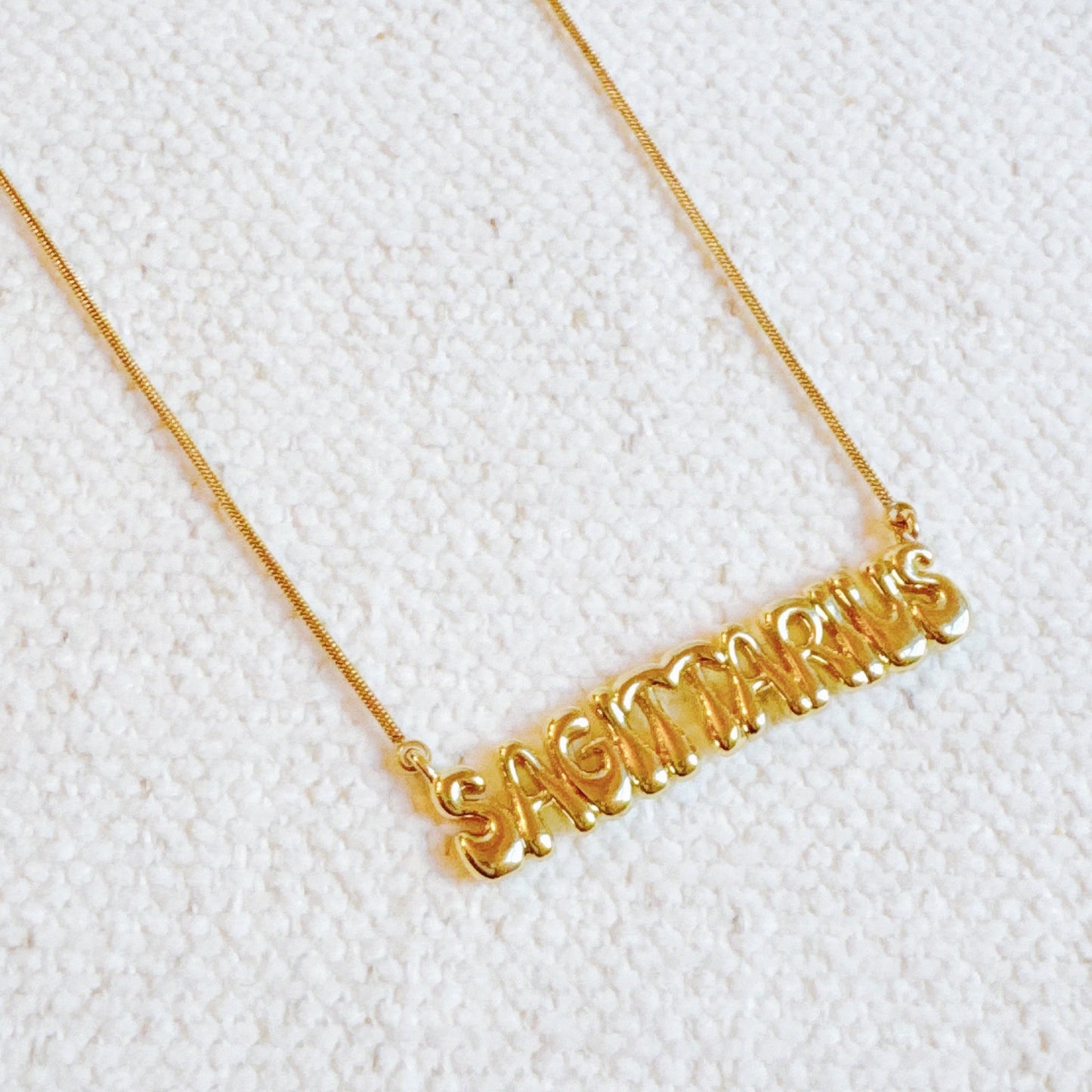 Balloon Letter Zodiac Necklace