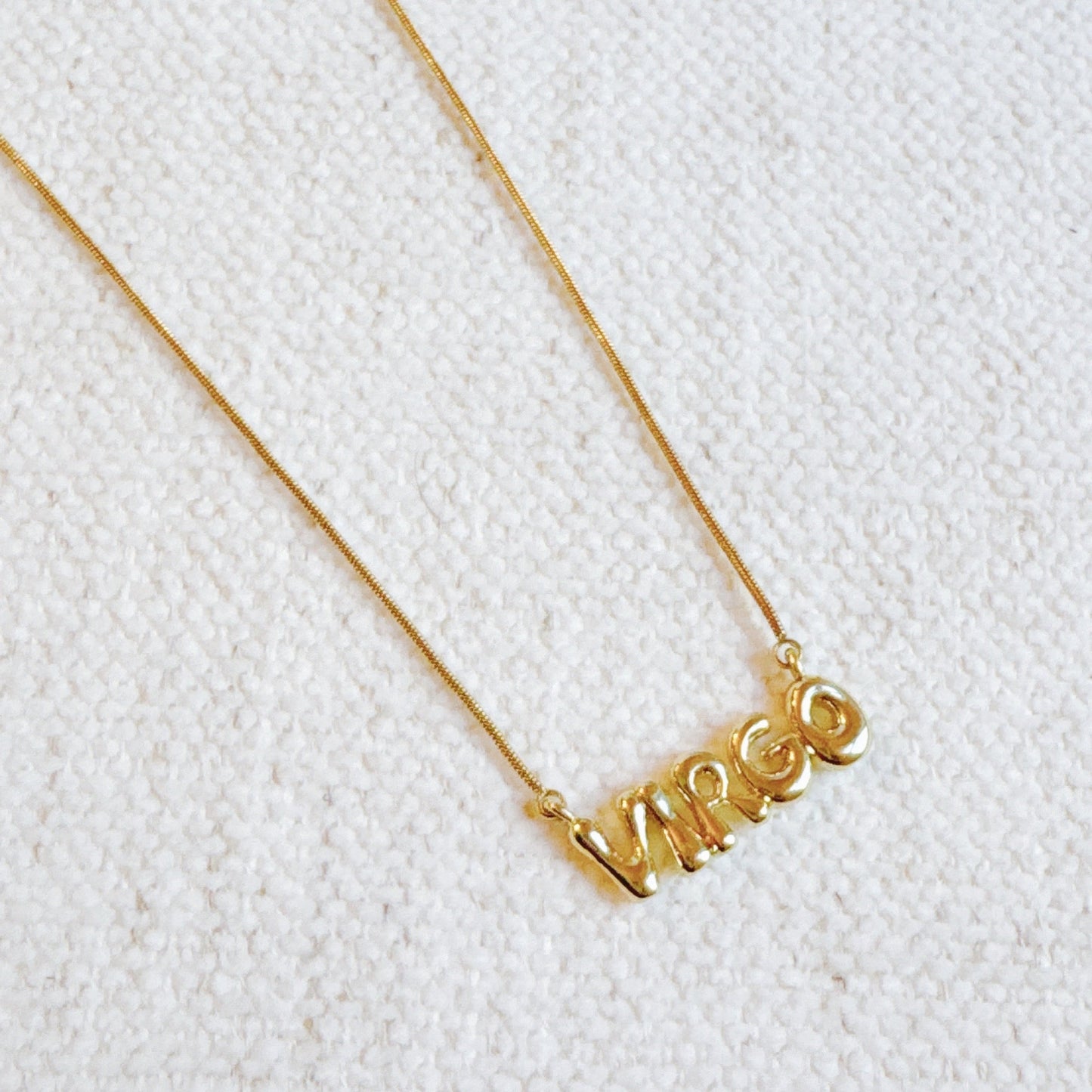 Balloon Letter Zodiac Necklace