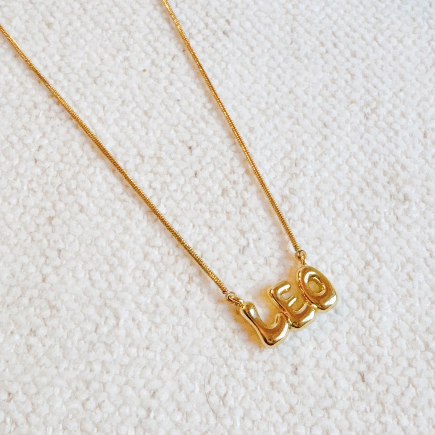 Balloon Letter Zodiac Necklace