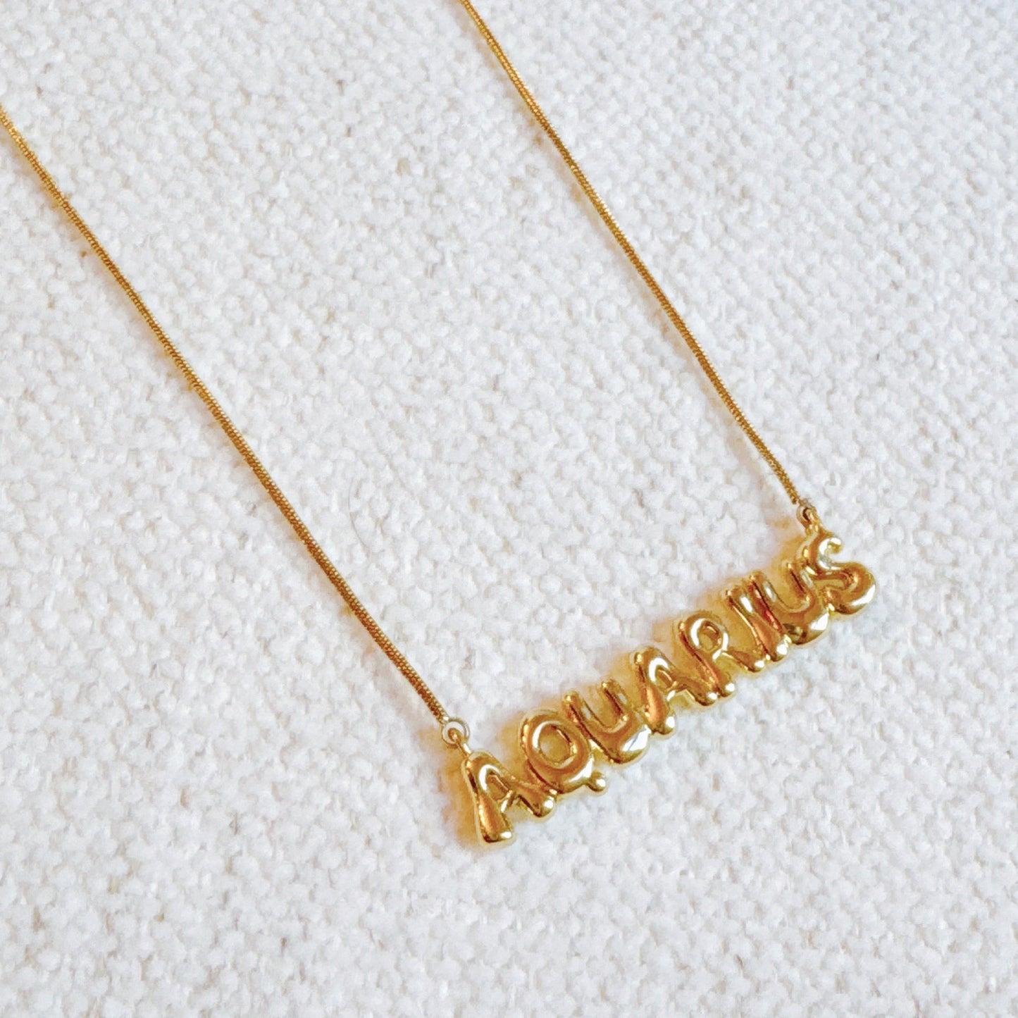 Balloon Letter Zodiac Necklace