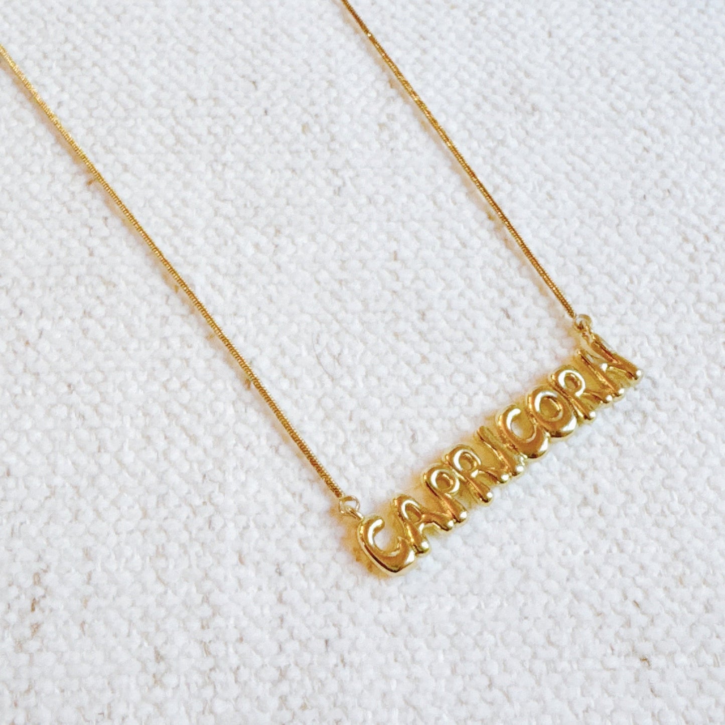 Balloon Letter Zodiac Necklace