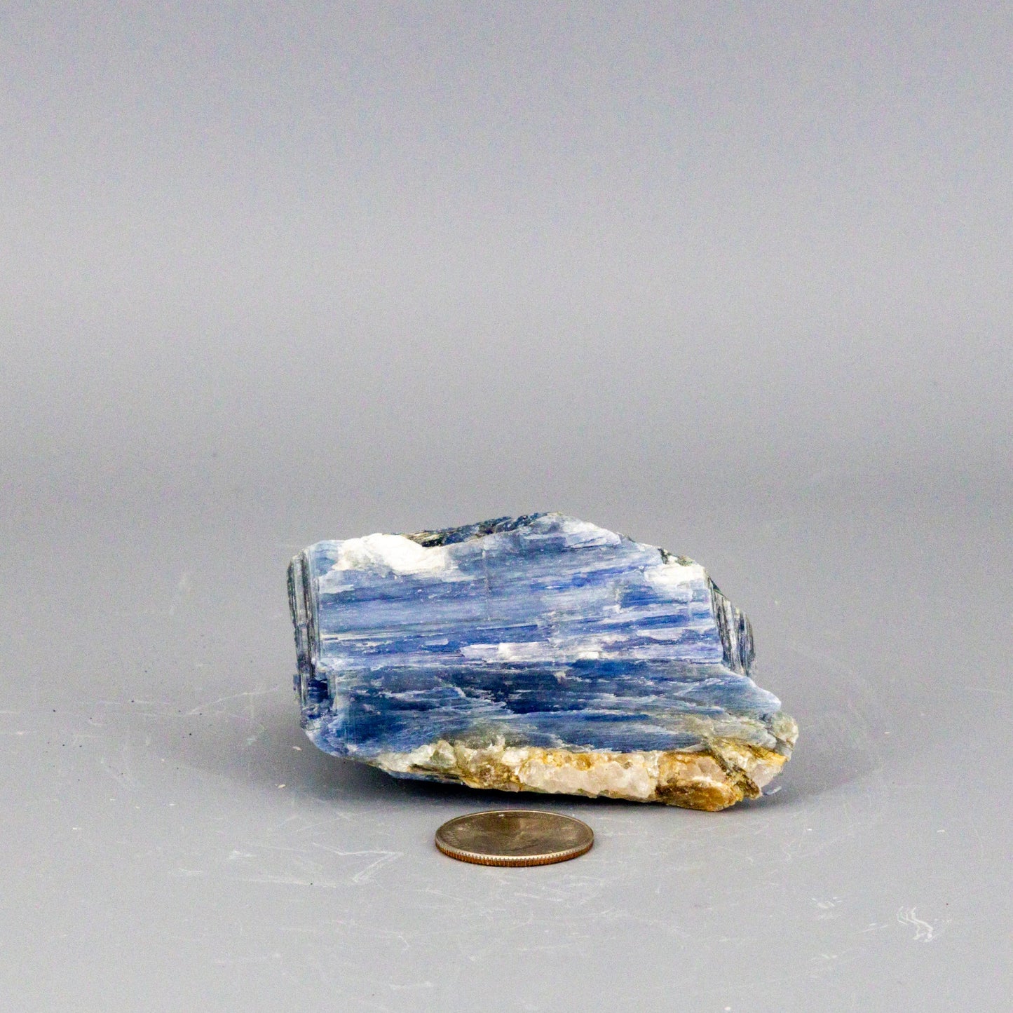Beautiful Blue Kyanite Blades In Quartz Clusters