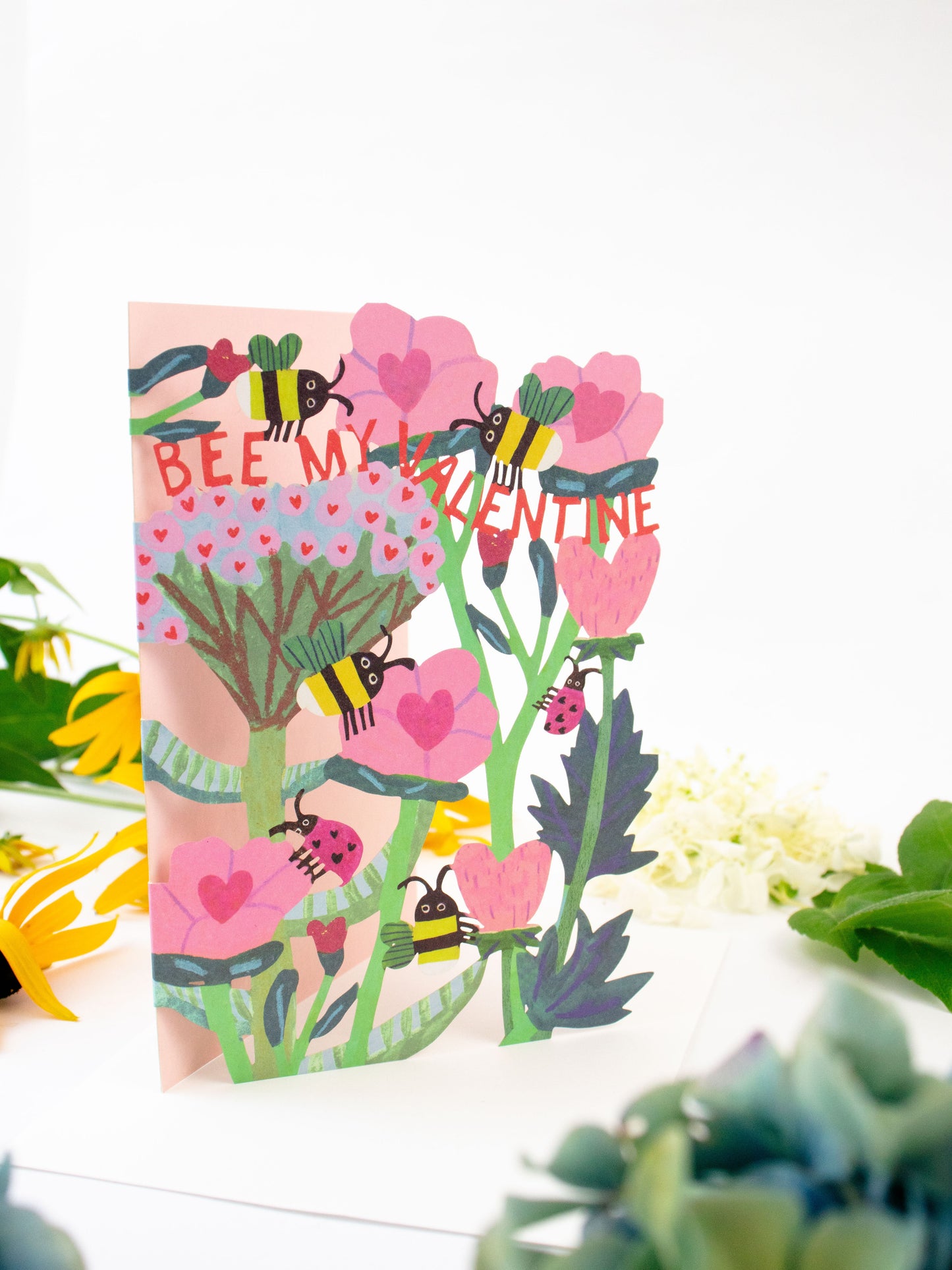 Bee My Valentine Lasercut Card