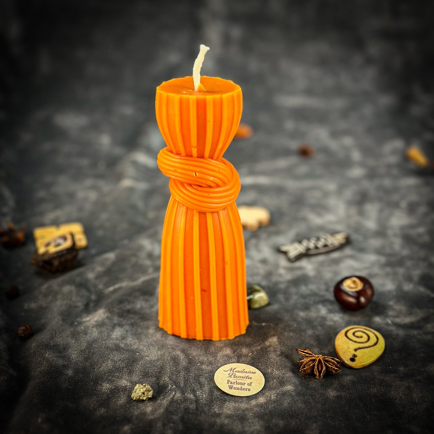 Beeswax Binding Knot Spell Candle - Strengthen Bonds & Control Harm
