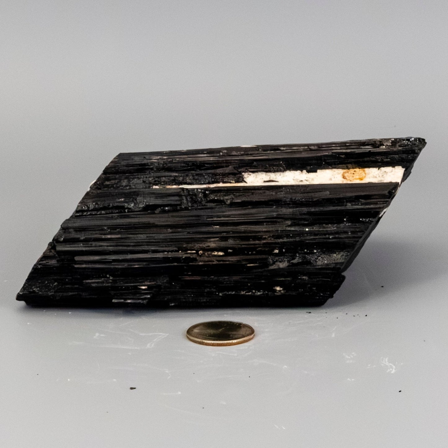 Big Black Tourmaline Hunk w/t Quartz Inclusions