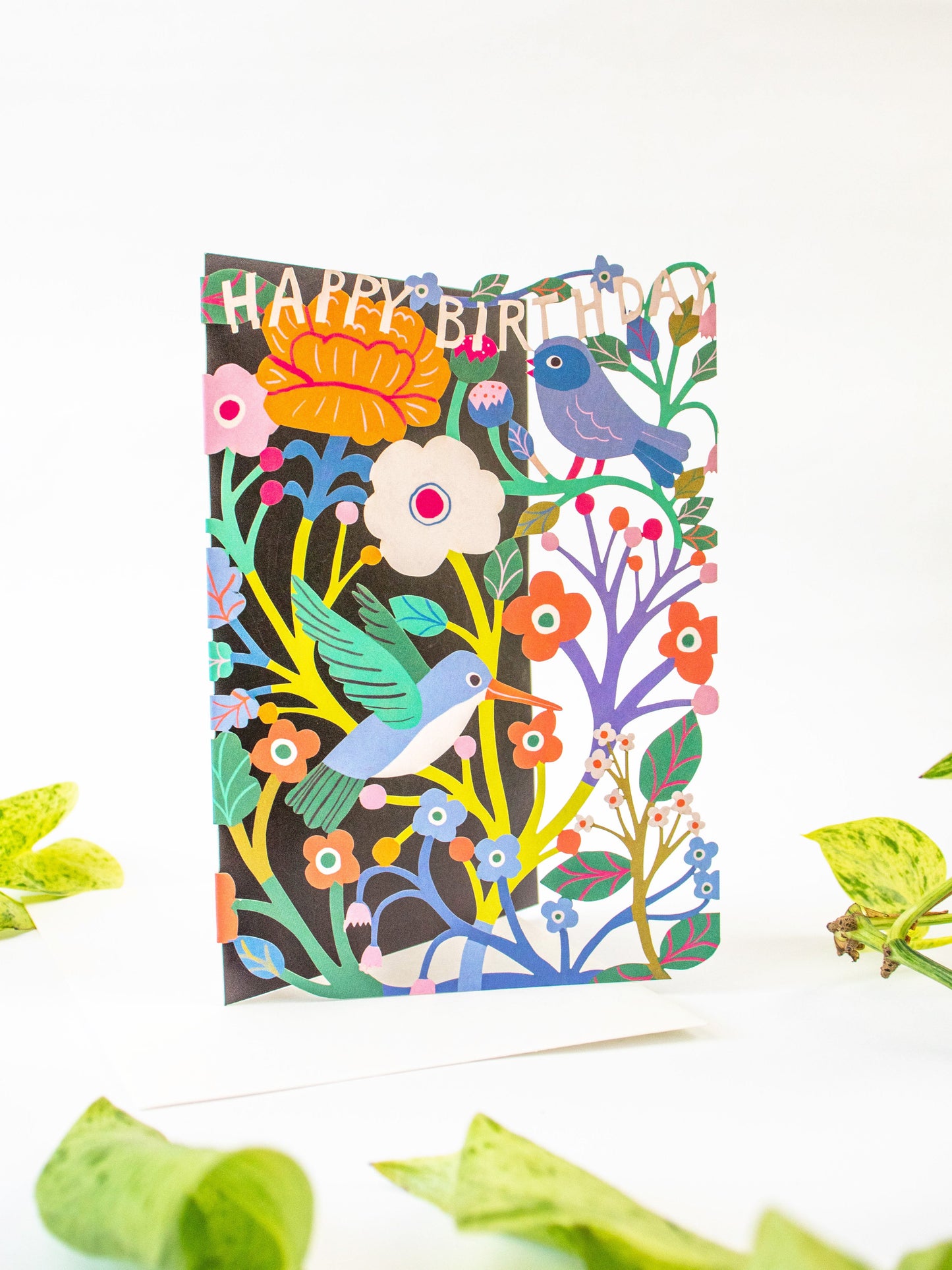 Birdsong Lasercut Birthday Card
