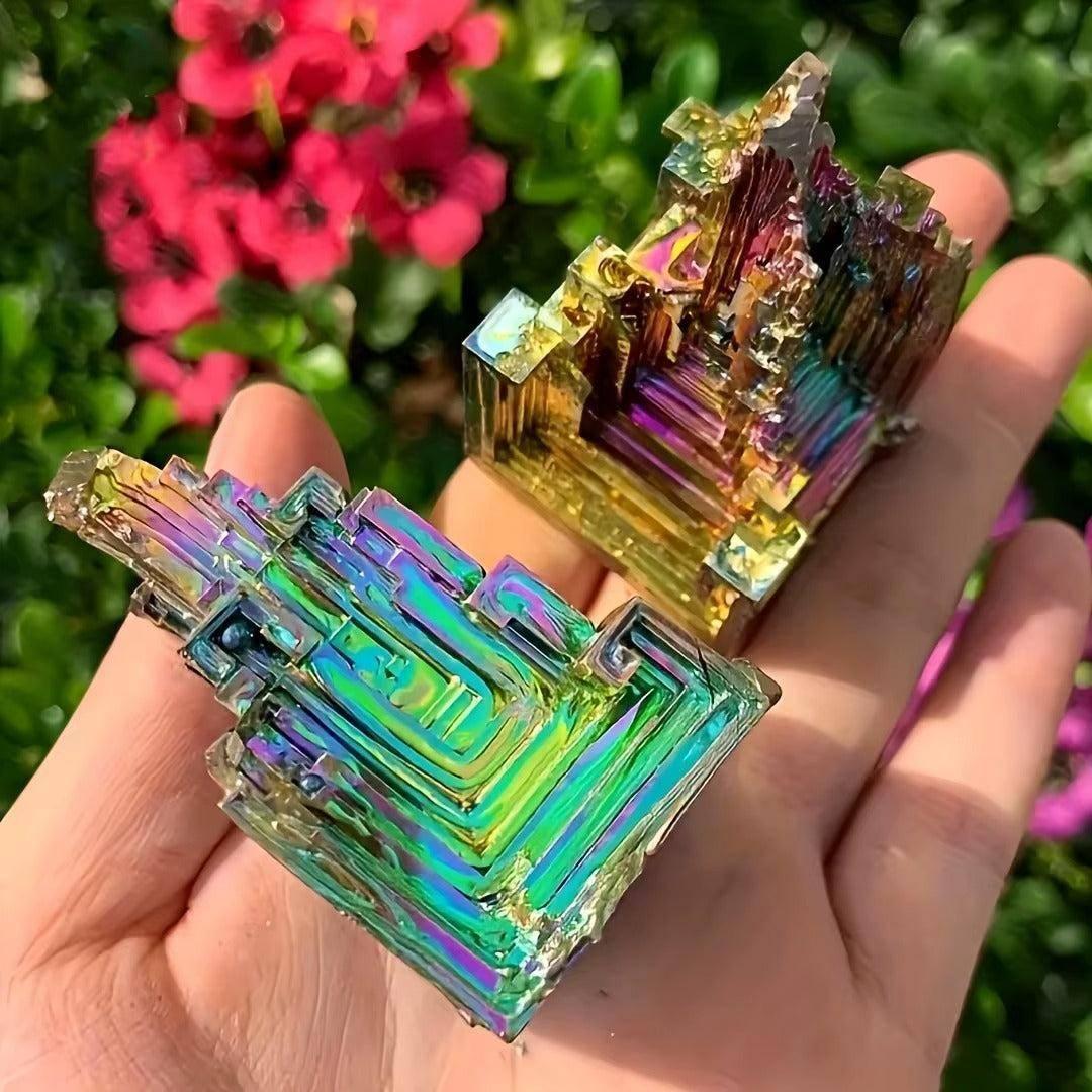 Bismuth Metal Freeform Castles Unique Shapes