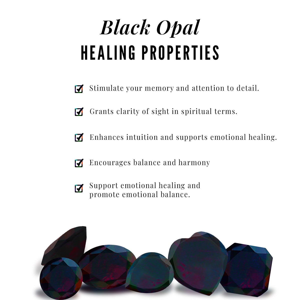 0.45 Carat Round Black Opal Solitaire Promise Ring