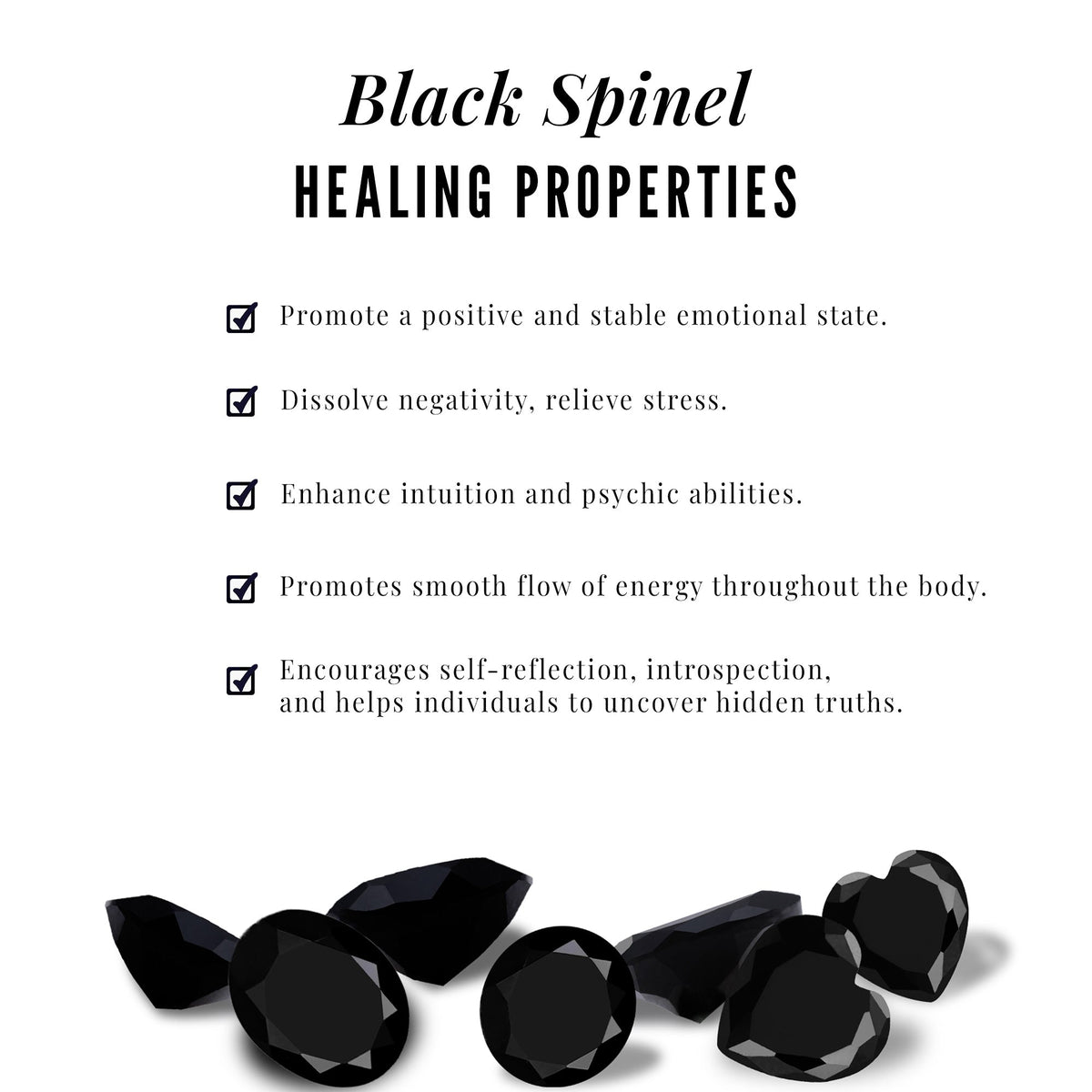 0.9 Carat Black Spinel and Diamond Hexagon Stud Earrings