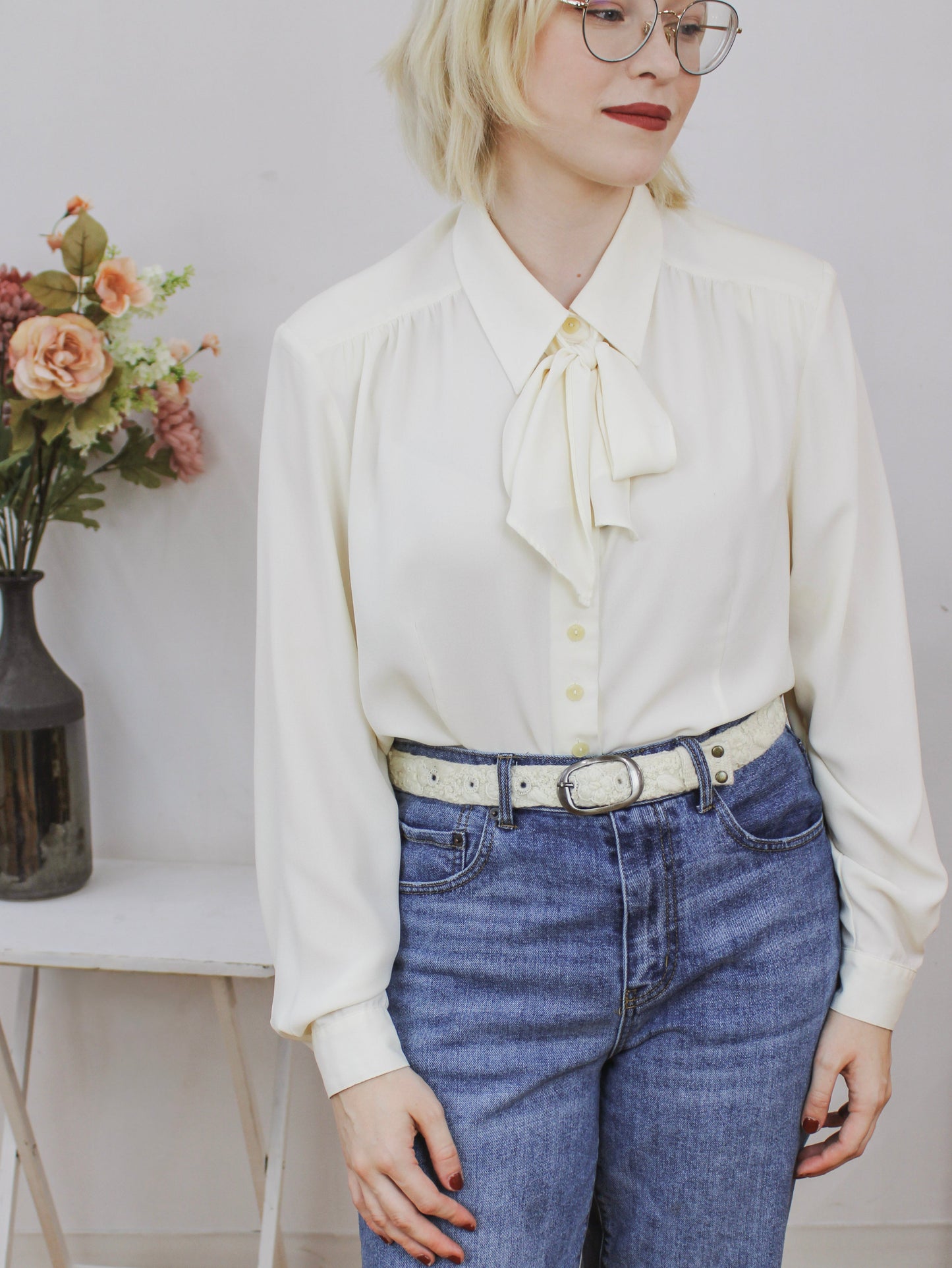 Blanca Skinny Embroidered Belt