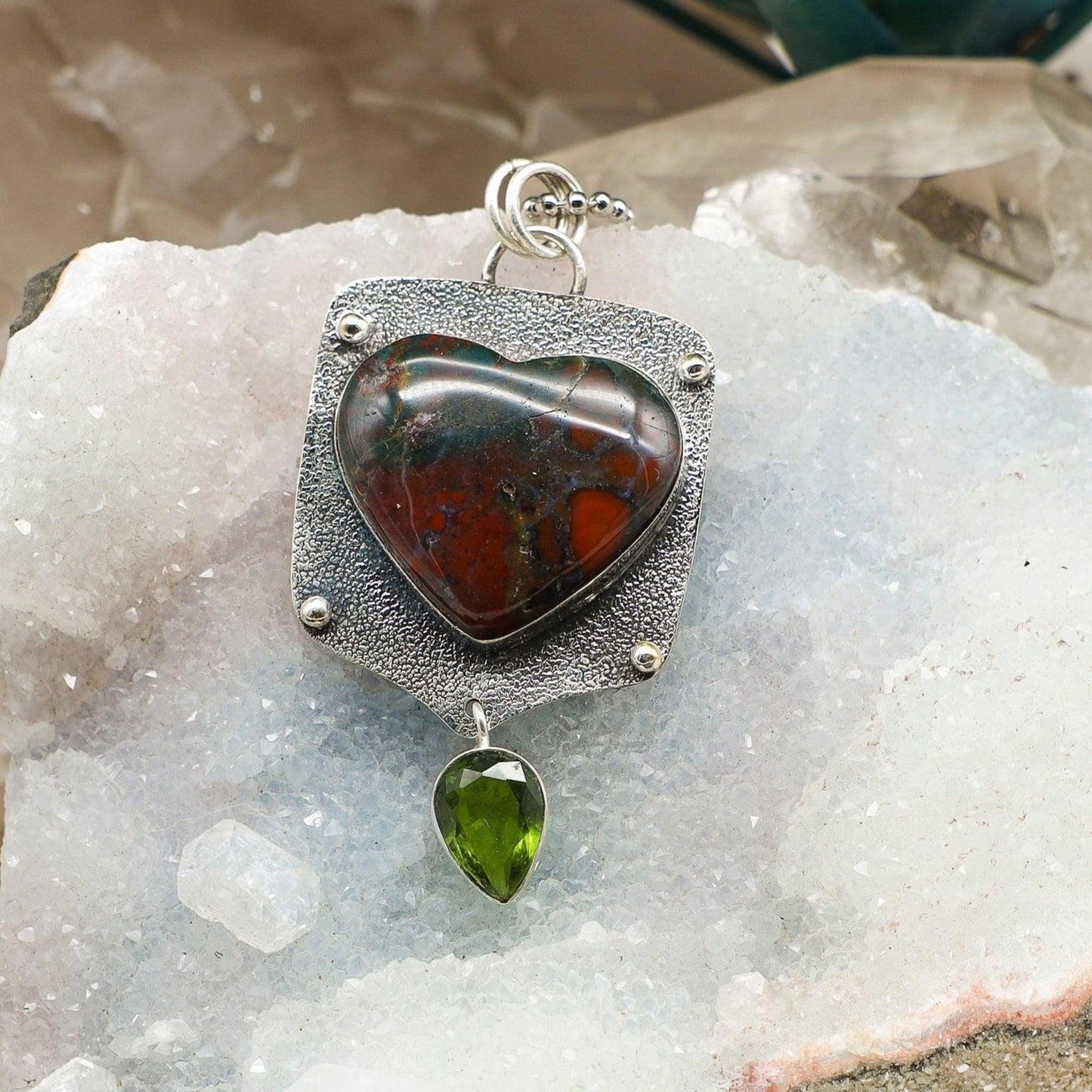 Bloodstone On 925 Silver Pendant
