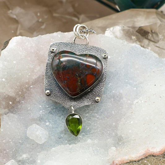 Bloodstone On 925 Silver Pendant