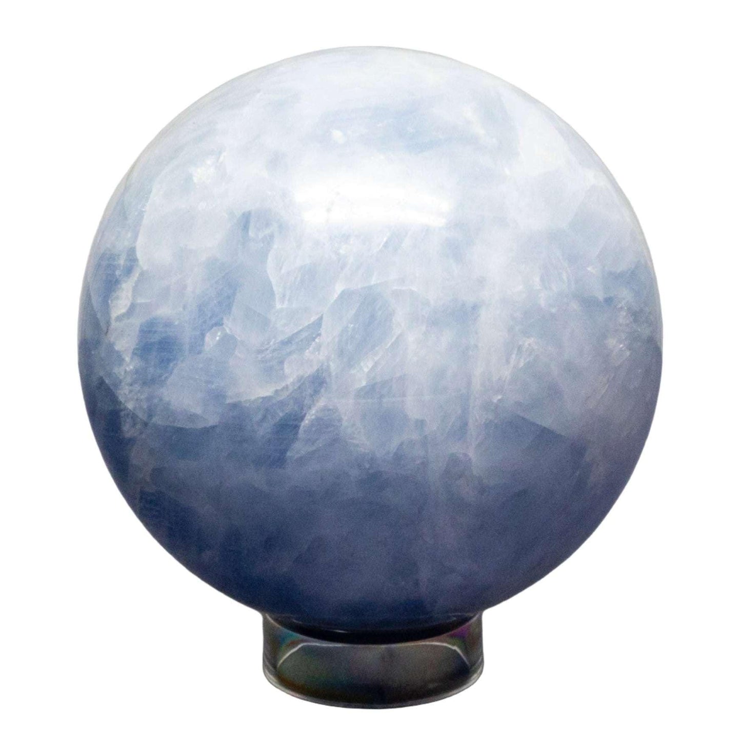 Blue Calcite Spheres 72-93mm