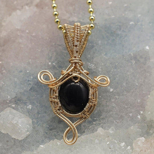 Blue Sandstone Wire Wrap Pendant 2 Inch